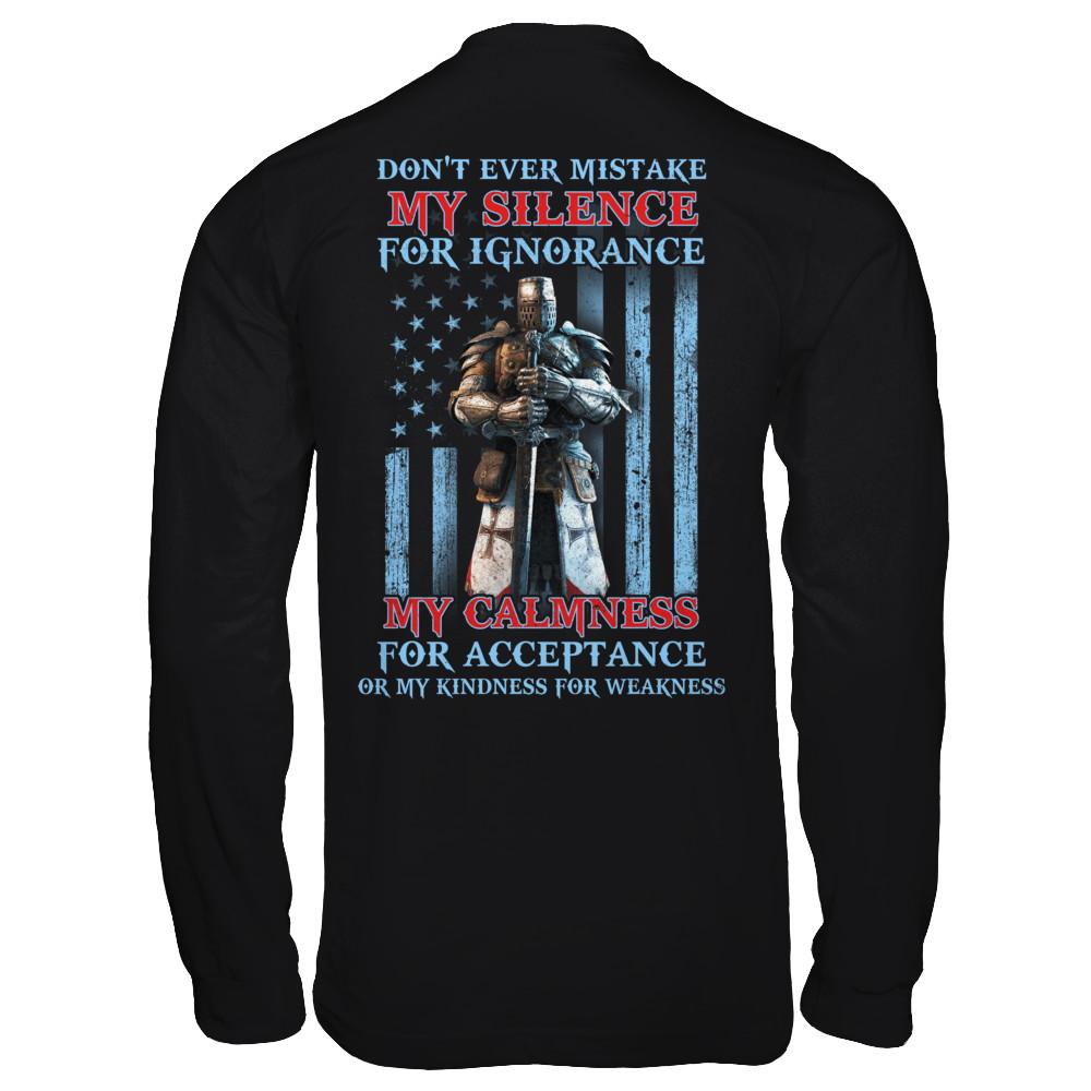 Don't Ever Mistake My Silence For Ignorance-T-Shirt & Hoodie-Long Sleeve T-Shirt-Black