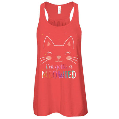 I'm Getting Meowied Cat-T-Shirt & Tank Top-Women's Flowy Racerback Tank-Red