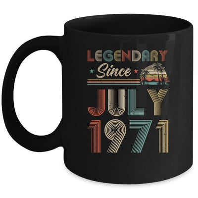50th Birthday Gift 50 Years Old Legendary Since July 1971 Mug-Coffee Mug-Mug-Black