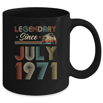 50th Birthday Gift 50 Years Old Legendary Since July 1971 Mug-Coffee Mug-Mug-Black