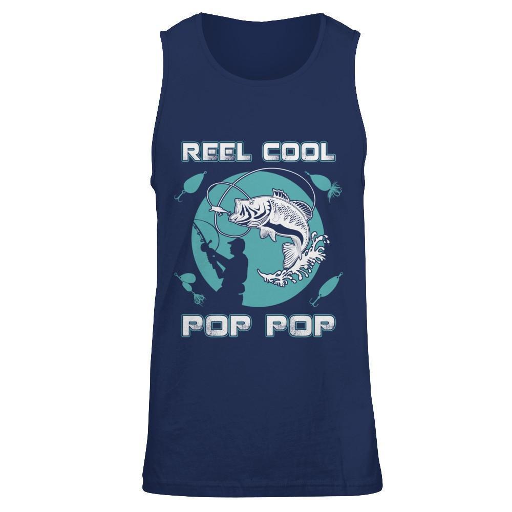 Reel Cool Pop Pop-T-Shirt & Hoodie-Unisex Tank-Navy