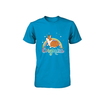 Corgicorn Corgi Unicorn Kids Space Galaxy Rainbow Youth-Youth Shirt-