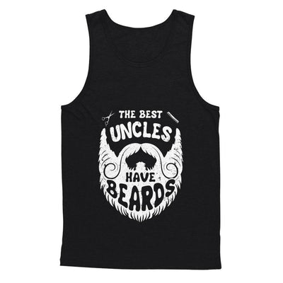 The Best Uncles Have Beards Bearded Uncle-T-Shirt & Hoodie-Unisex Tank-Black