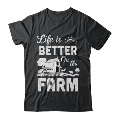 Life Is Better On The Farm Farmer-T-Shirt & Hoodie-Classic T-Shirt-Black