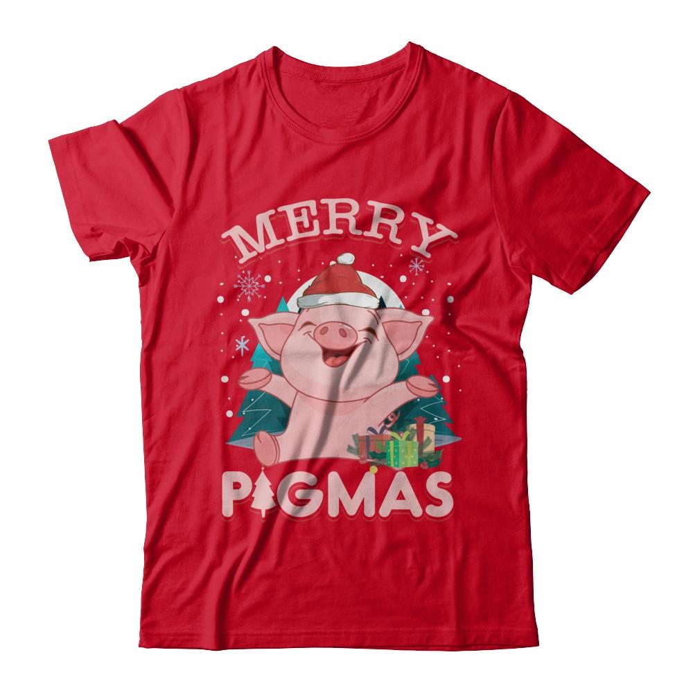 Merry Pigmas Funny Pig-T-Shirt & Hoodie-Premium T-Shirt-Red