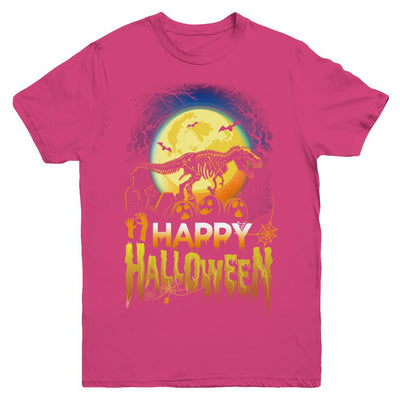 Saurus T Rex Dinosaur Halloween Youth-Youth Shirt-Youth T-Shirt-Heliconia