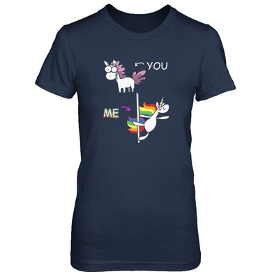 Cute Unicorn You Me-T-Shirt & Tank Top-Women's T-Shirt-Navy