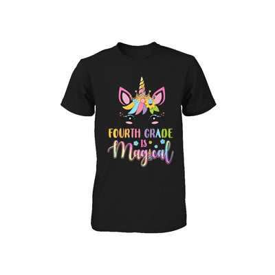 Fourth Grade is magical Unicorn Back to School 4th Grade Youth-Youth Shirt-Toddler T-Shirt-Black
