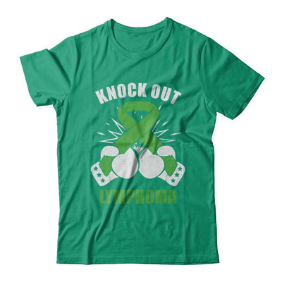 Boxing knock out Lymphoma Awareness Support-T-Shirt & Hoodie-Classic T-Shirt-Kelly Green