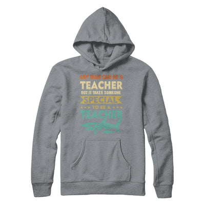 Vintage Someone Special To Be A Teacher Shark Gift-T-Shirt & Hoodie-Pullover Hoodie-Light Steel