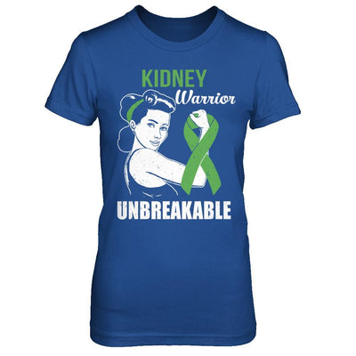 Kidney Disease Warrior Unbreakable Kidney Disease Awareness-T-Shirt & Hoodie-Women's T-Shirt-Royal