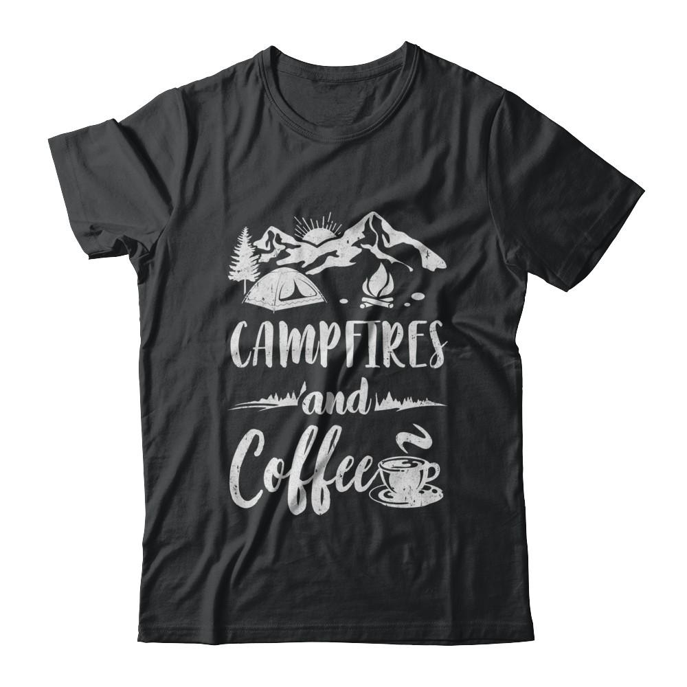 Coffee And Campfires Funny Camping Gifts