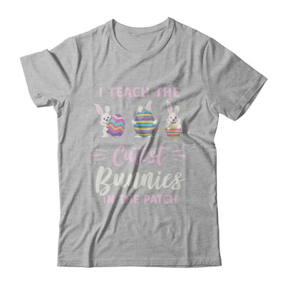 Cute Easter Teachers I Teach The Cutest Bunnies-T-Shirt & Hoodie-Premium T-Shirt-Heather Gray
