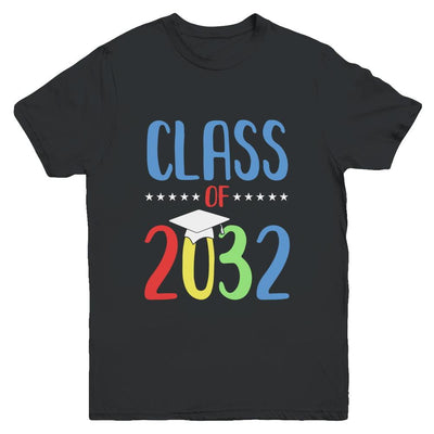 Grow With Me First Day Of School Class Of 2032 Youth-Youth Shirt-Youth T-Shirt-Black