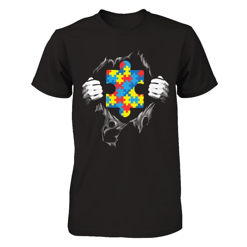 Super Autism Awareness Day Gifts-T-Shirt & Hoodie-Premium T-Shirt-Black