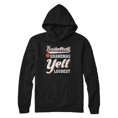 Basketball Grandmas Yell Loudest-T-Shirt & Hoodie-Pullover Hoodie-Black