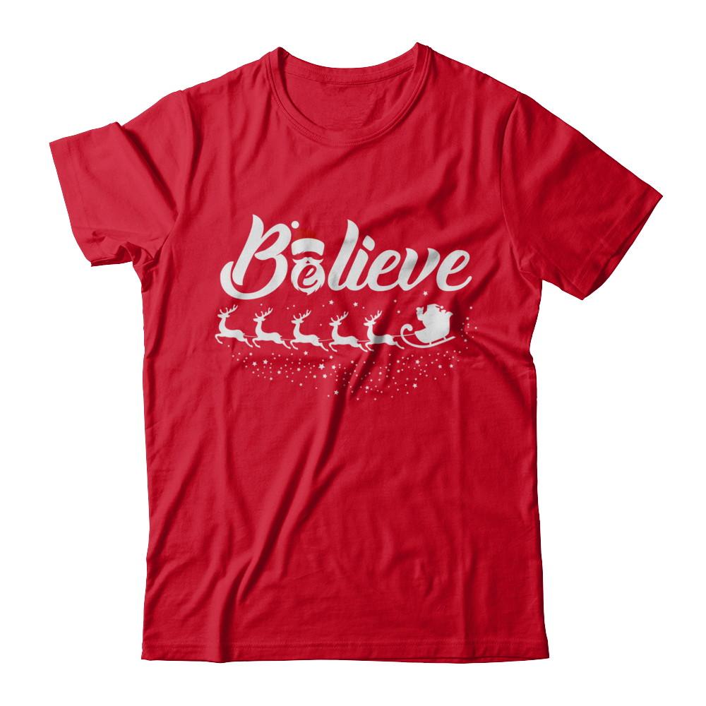 Believe Best Santa Christmas Gifts-T-Shirt & Sweatshirt-Premium T-Shirt-Red