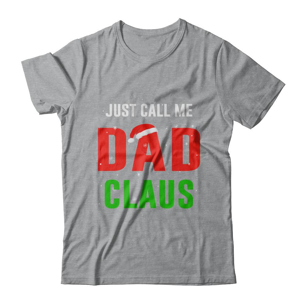 Santa Dad Claus Matching Family Christmas Pajamas-T-Shirt & Sweatshirt-Classic T-Shirt-Sport Grey