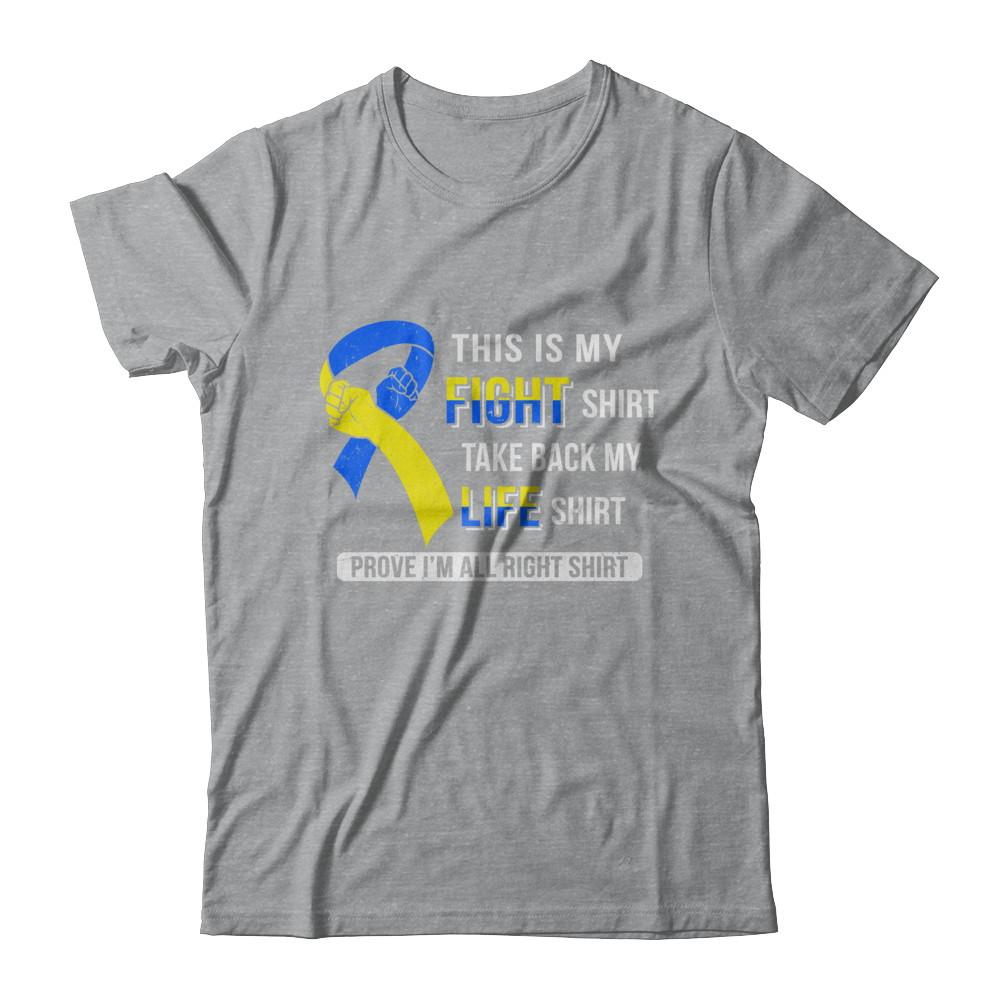 This Is My Fight Down Syndrome Awareness-T-Shirt & Hoodie-Classic T-Shirt-Sport Grey
