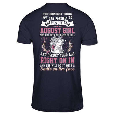 The Dumbest Thing You Can Possibly Do An August Girl-T-Shirt & Hoodie-Premium T-Shirt-Midnight Navy