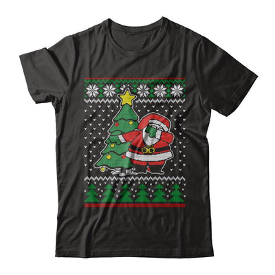 Dabbing Santa Ugly Sweater Christmas-T-Shirt & Sweatshirt-Premium T-Shirt-Black