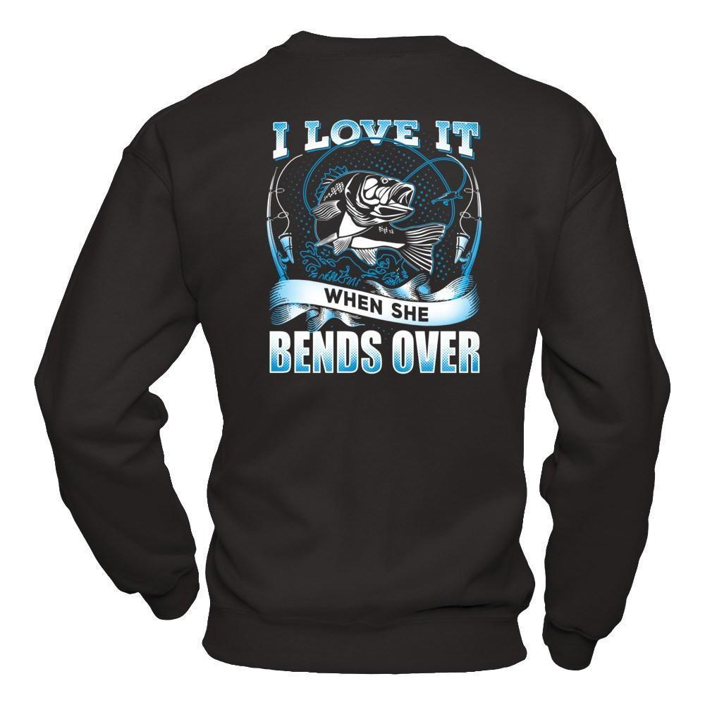 I Love It When She Bends-T-Shirt & Hoodie-Crewneck Sweatshirt-Black