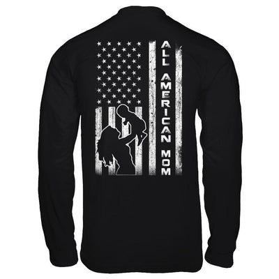 All American Mom Flag-T-Shirt & Hoodie-Long Sleeve T-Shirt-Black