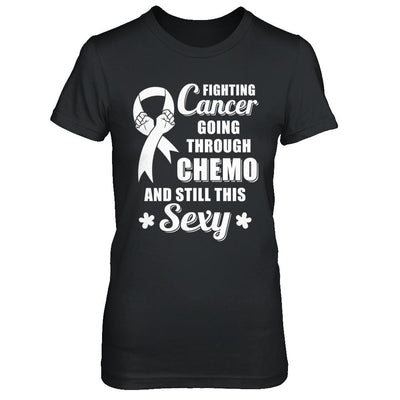 Fighting Cancer Chemo And Still This Sexy Clear Awareness-T-Shirt & Hoodie-Women's T-Shirt-Black