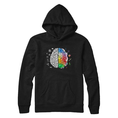 Colorful Brain Chemistry Science And Art-T-Shirt & Hoodie-Pullover Hoodie-Black