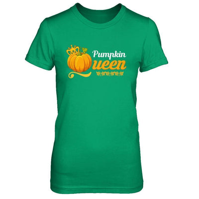 Pumpkin Queen Cute Pumpkin Spice Funny Halloween-T-Shirt & Sweatshirt-Women's T-Shirt-Irish Green