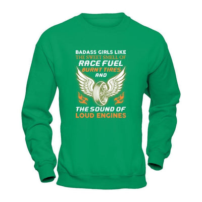 Badass Girls Like The Sweet Smell Of Race Fuel-T-Shirt & Tank Top-