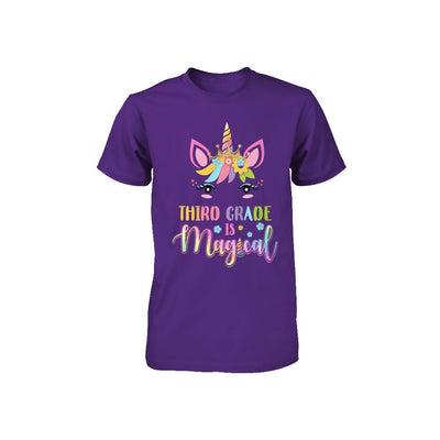 Third Grade is magical Unicorn Back to School 3rd Grade Youth-Youth Shirt-