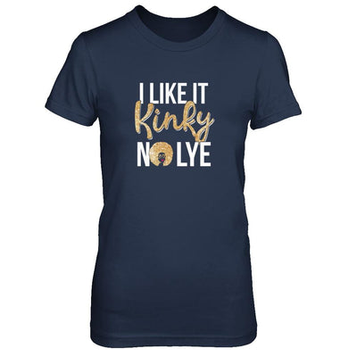 Black Woman I Like It Kinky No Lye-T-Shirt & Tank Top-Women's T-Shirt-Navy