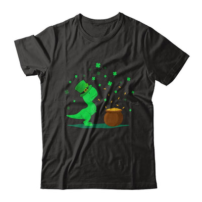 Lucky Dinosaur T-Rex St Patrick's Day Gift-T-Shirt & Hoodie-Premium T-Shirt-Black