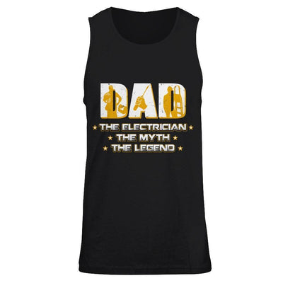 Dad The Electrician The Myth The Legend-T-Shirt & Hoodie-Unisex Tank-Black