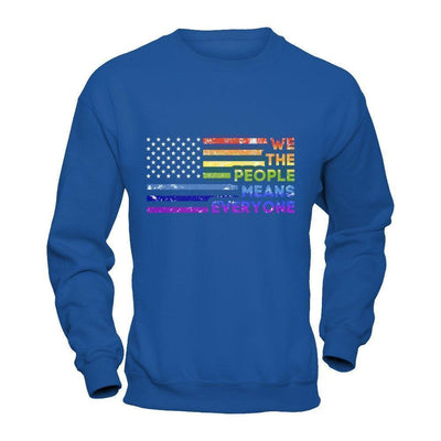We The People Means Everyone-T-Shirt & Hoodie-Crewneck Sweatshirt-Royal