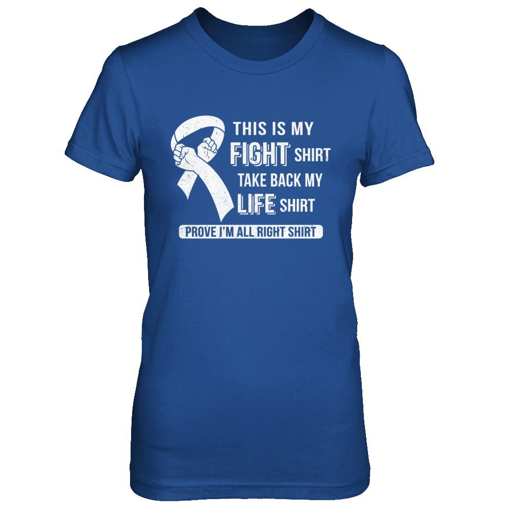 This Is My Fight Lung Cancer Awareness-T-Shirt & Hoodie-Women's T-Shirt-Royal