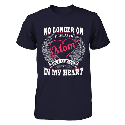 Mom No Longer On This Earth But Always In My Heart-T-Shirt & Hoodie-Premium T-Shirt-Midnight Navy