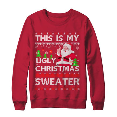 This Is My Ugly Christmas Sweater-T-Shirt & Sweatshirt-Crewneck Sweatshirt-Red