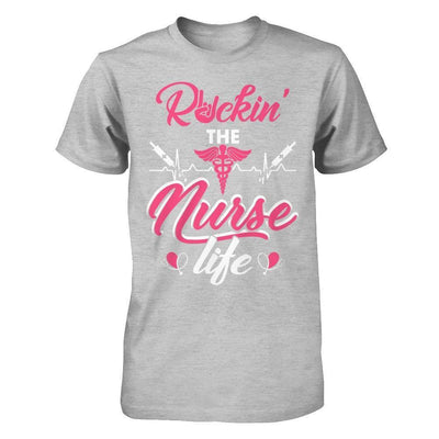 Rockin' The Nurse Life-T-Shirt & Hoodie-Premium T-Shirt-Heather Gray