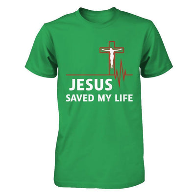Jesus Saved My Life-T-Shirt & Hoodie-Premium T-Shirt-Kelly Green