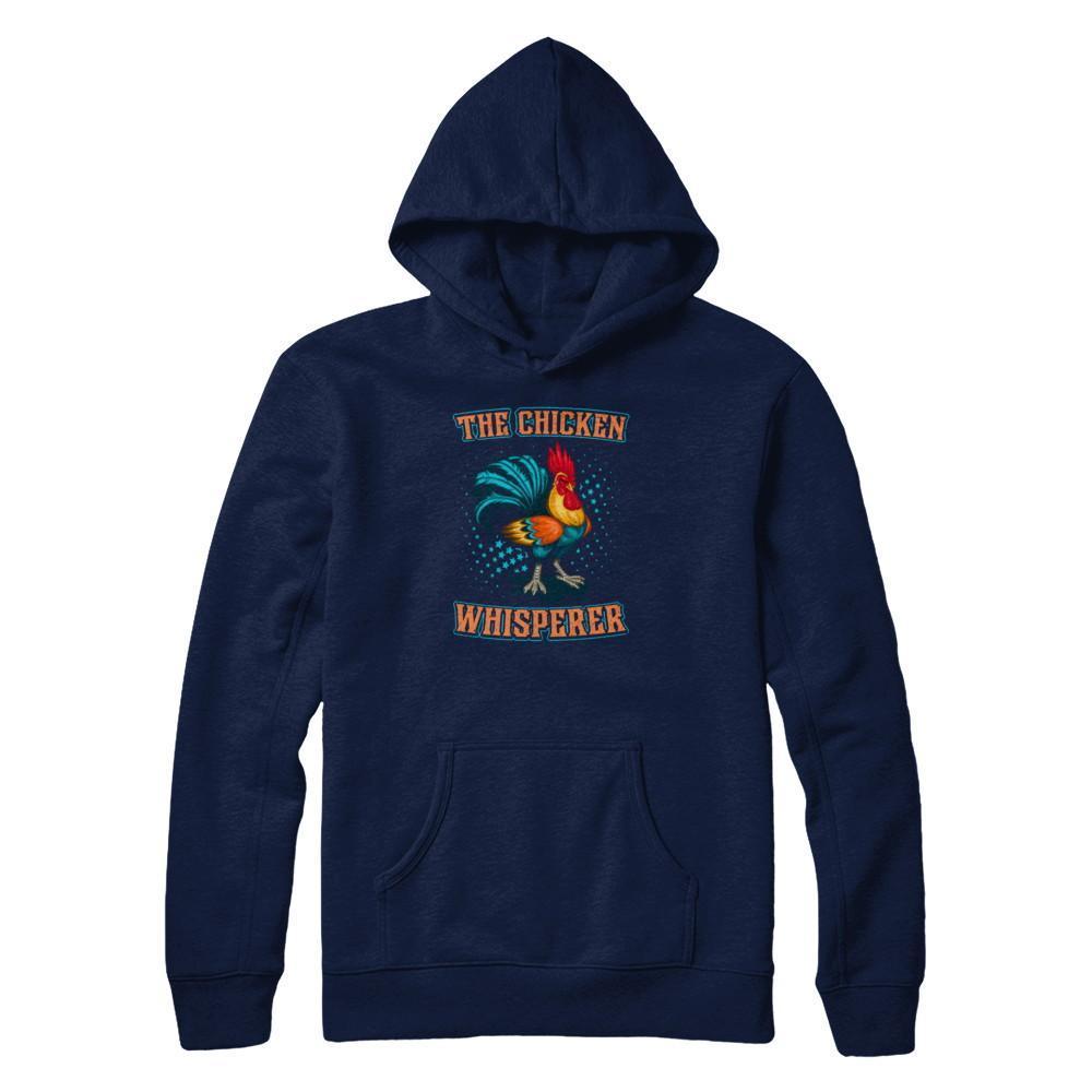 The Chicken Whisperer Funny Farmer-T-Shirt & Tank Top-Pullover Hoodie-Navy