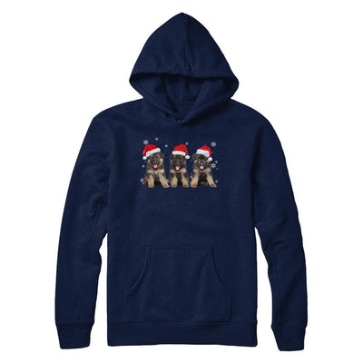 Funny German Shepherd Puppies Christmas Dog Gift-T-Shirt & Hoodie-Pullover Hoodie-Navy