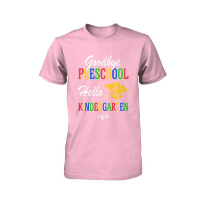 Goodbye Preschool Hello Kindergarten Youth-Youth Shirt-Youth T-Shirt-Neon Pink