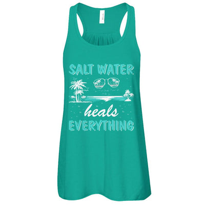 Saltwater Heals Everything-T-Shirt & Tank Top-Women's Flowy Racerback Tank-Kelly
