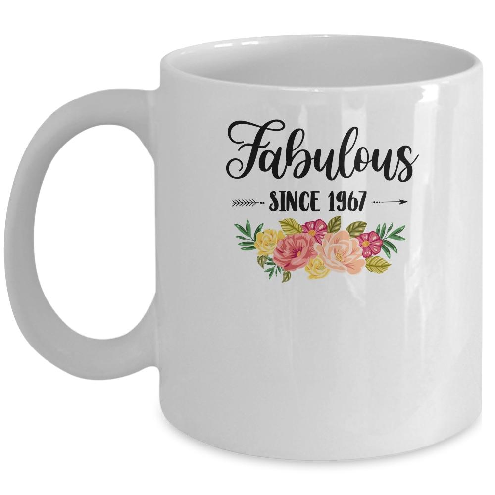 54th Birthday Gifts Women 54 Year Old Fabulous Since 1967 Mug-Coffee Mug-Mug-White