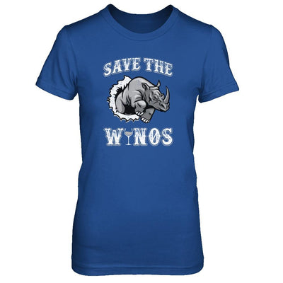 Save The Winos Wine Rhino-T-Shirt & Tank Top-Women's T-Shirt-Royal