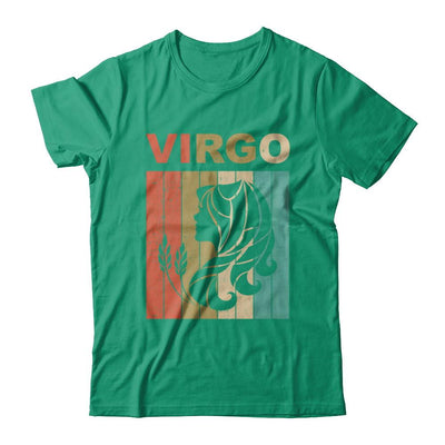 Vintage Virgo Zodiac August September Birthday Gift-T-Shirt & Hoodie-Classic T-Shirt-Kelly Green