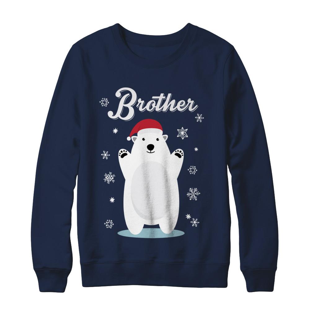 Brother Bear Christmas Santa Pajamas-T-Shirt & Sweatshirt-Crewneck Sweatshirt-Navy
