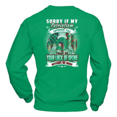 Sorry If My Patriotism Offends You Trust Me-T-Shirt & Hoodie-Crewneck Sweatshirt-Irish Green